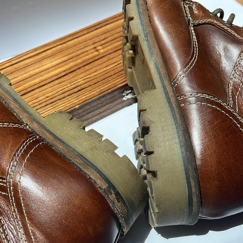 Red Tape Men's Brown Leather Boots:S-9.5 - Picture 7 of 9